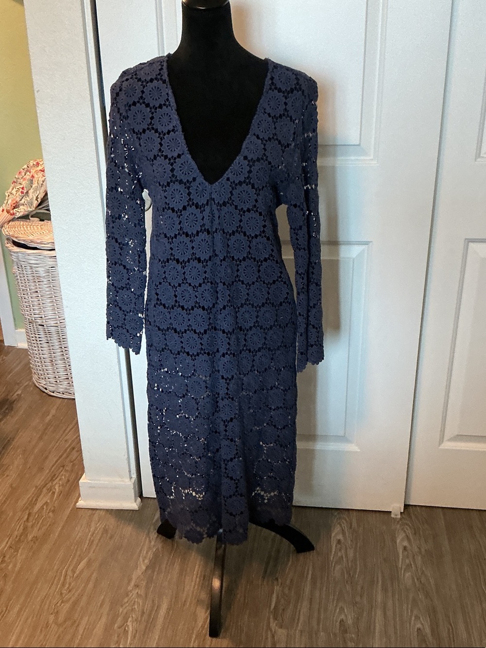 Nudz Bora-Bora Crochet Lace Midi Dress - Women M/L NWT